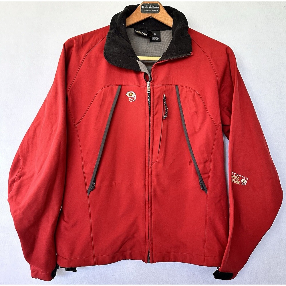 Mountain Hardwear Jacket Soft Shell Full Zip Women's Small Red